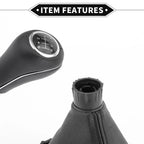 6 Speed Shift Knob with Boot Cover for Mercedes Benz W203 S203 (2004–2007)