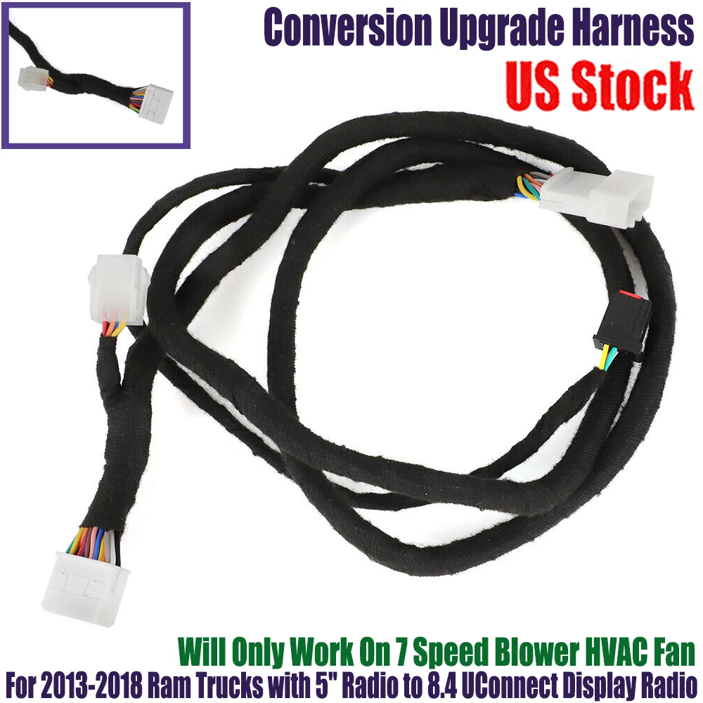 HVAC UConnect Conversion Upgrade Harness for Ram Truck 8.4 (2013–2018)
