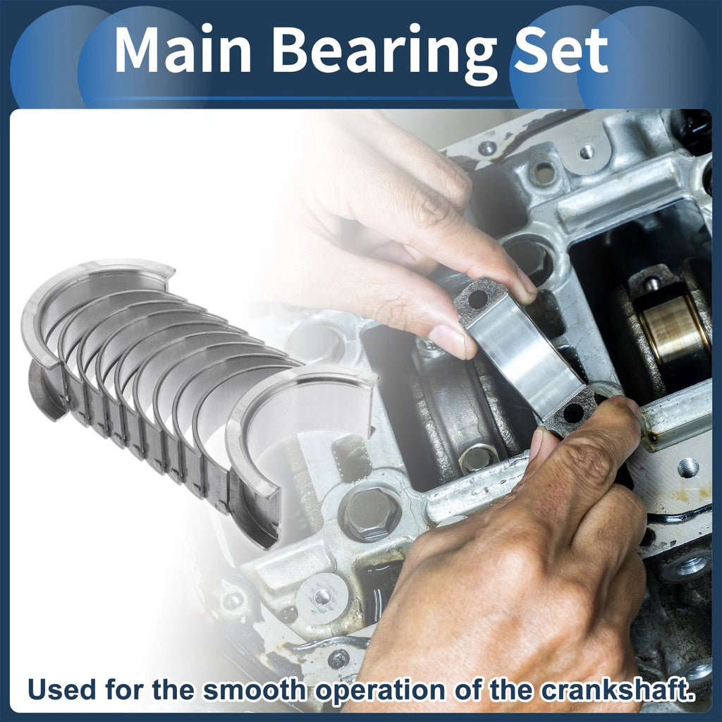 Main Bearing Set No. 12207D0200 for Nissan 200SX (1984–1985) 10 Pcs