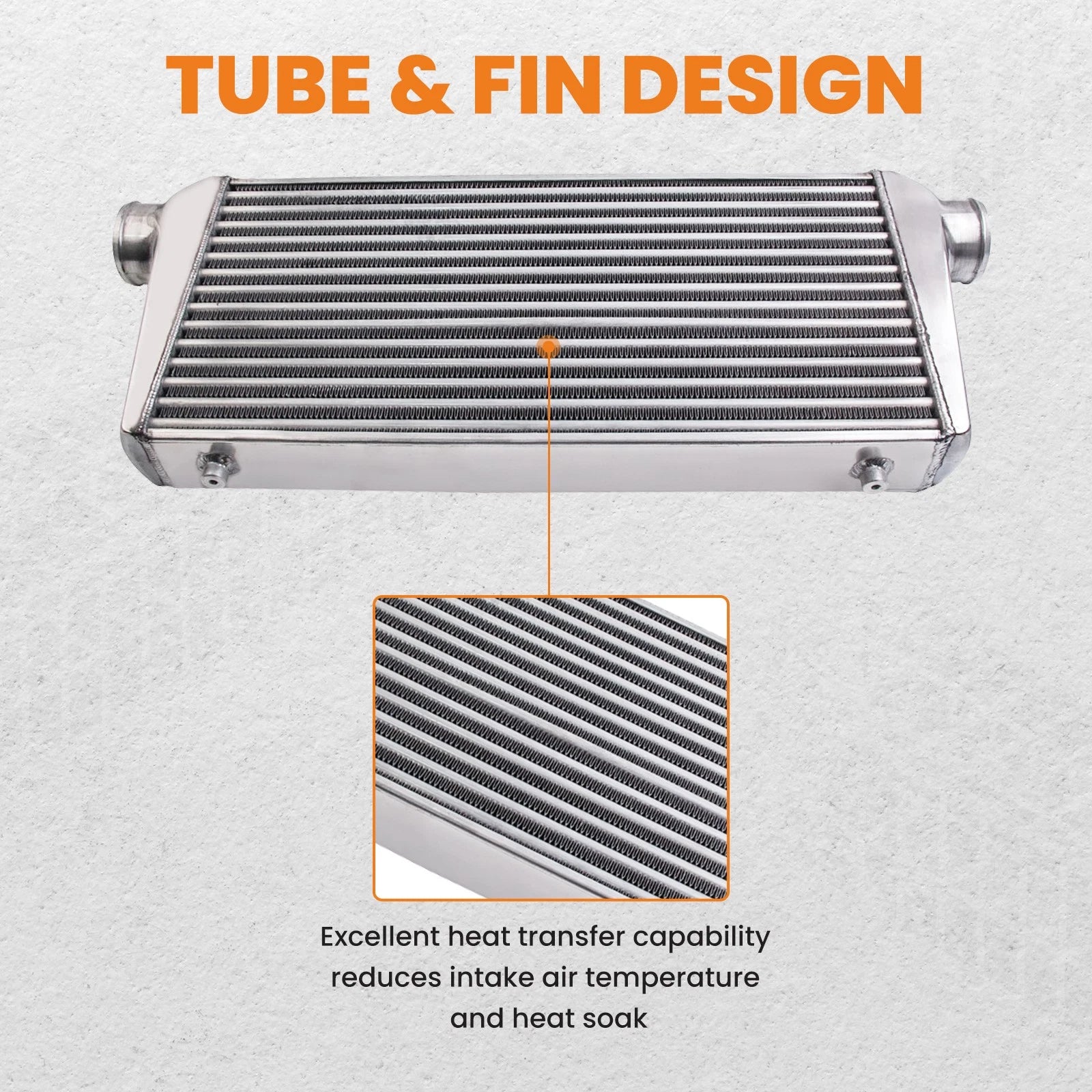 Turbo Front Mount Intercooler for Universal (3" I/O) Aluminum (31–12–3)