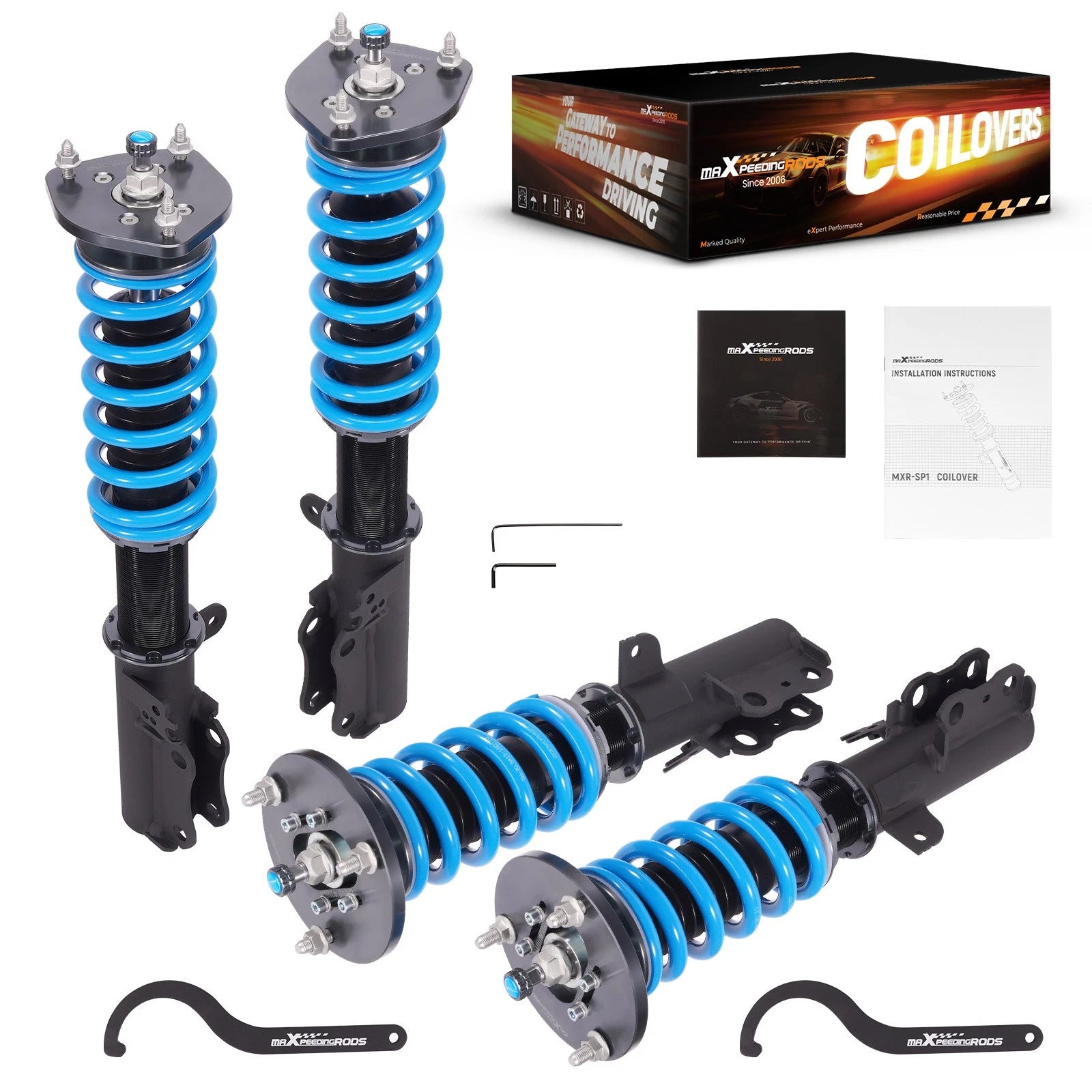 2X T6 Coilovers 24 Way Damper for Toyota Camry / Lexus ES300 (1992–2001)