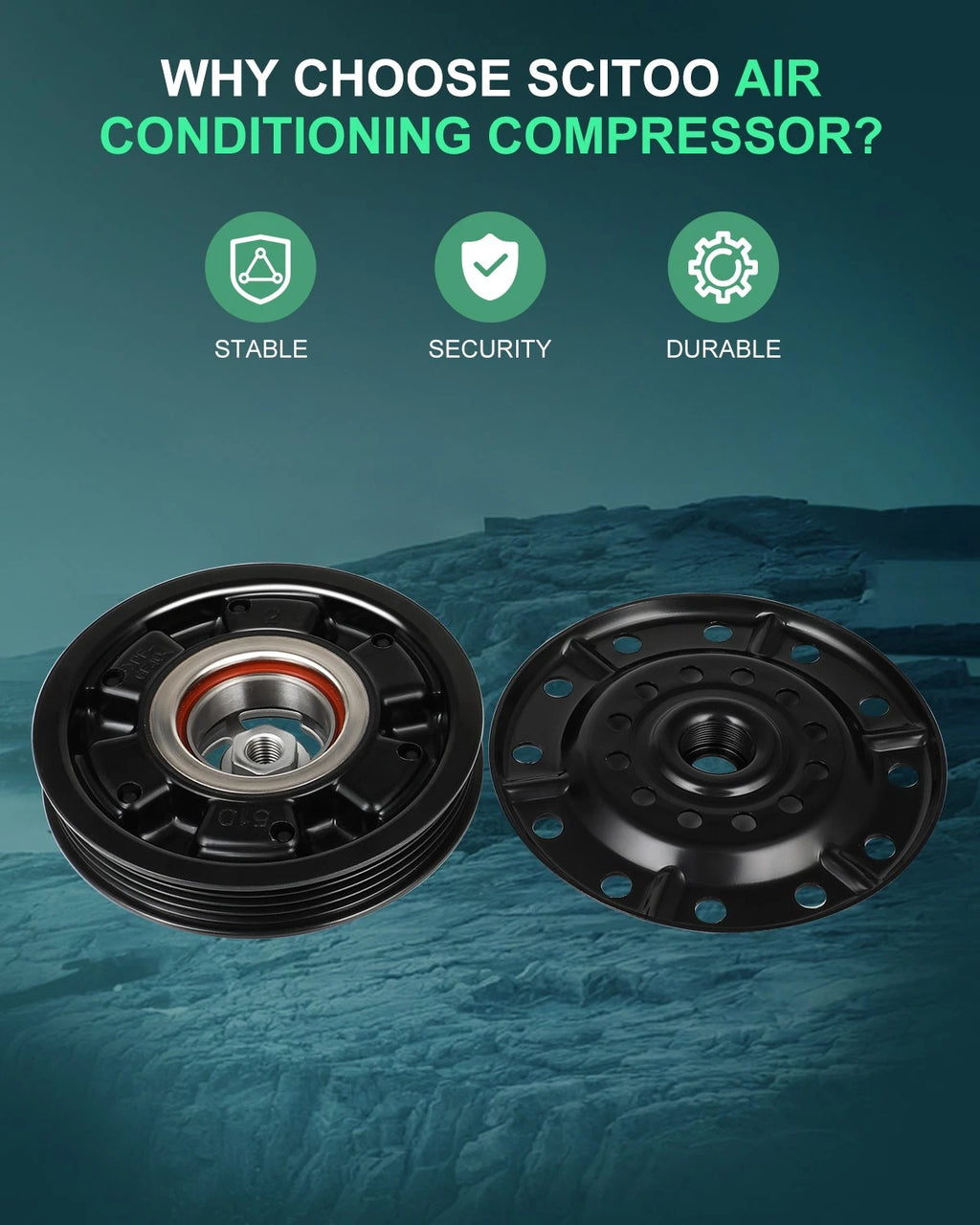 A/C Compressor Clutch Assembly Repair Kit for Scion xA xB (2004–2006)
