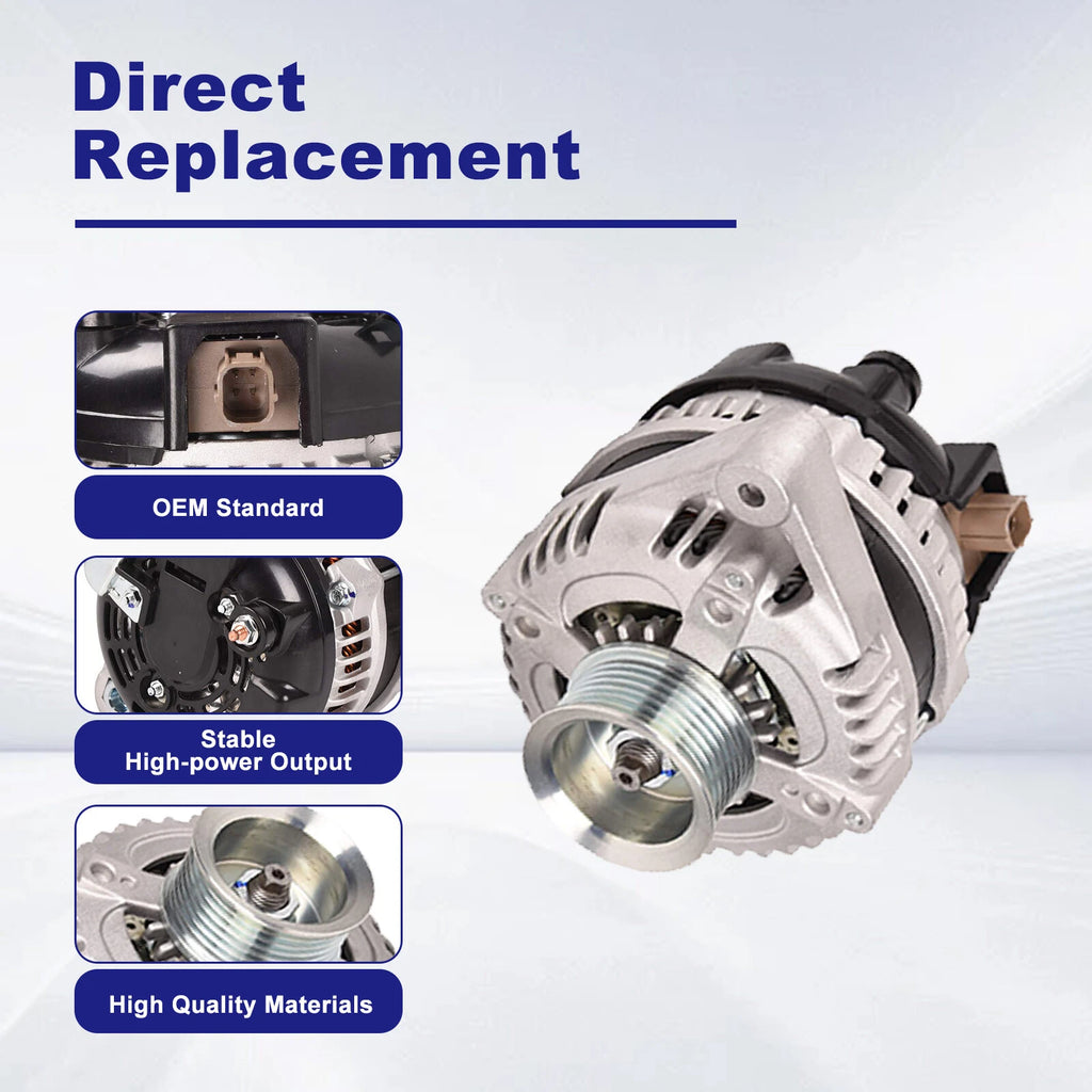 Alternator for Acura TSX (2009-2014) Honda Accord (2008-2012) 2.4L