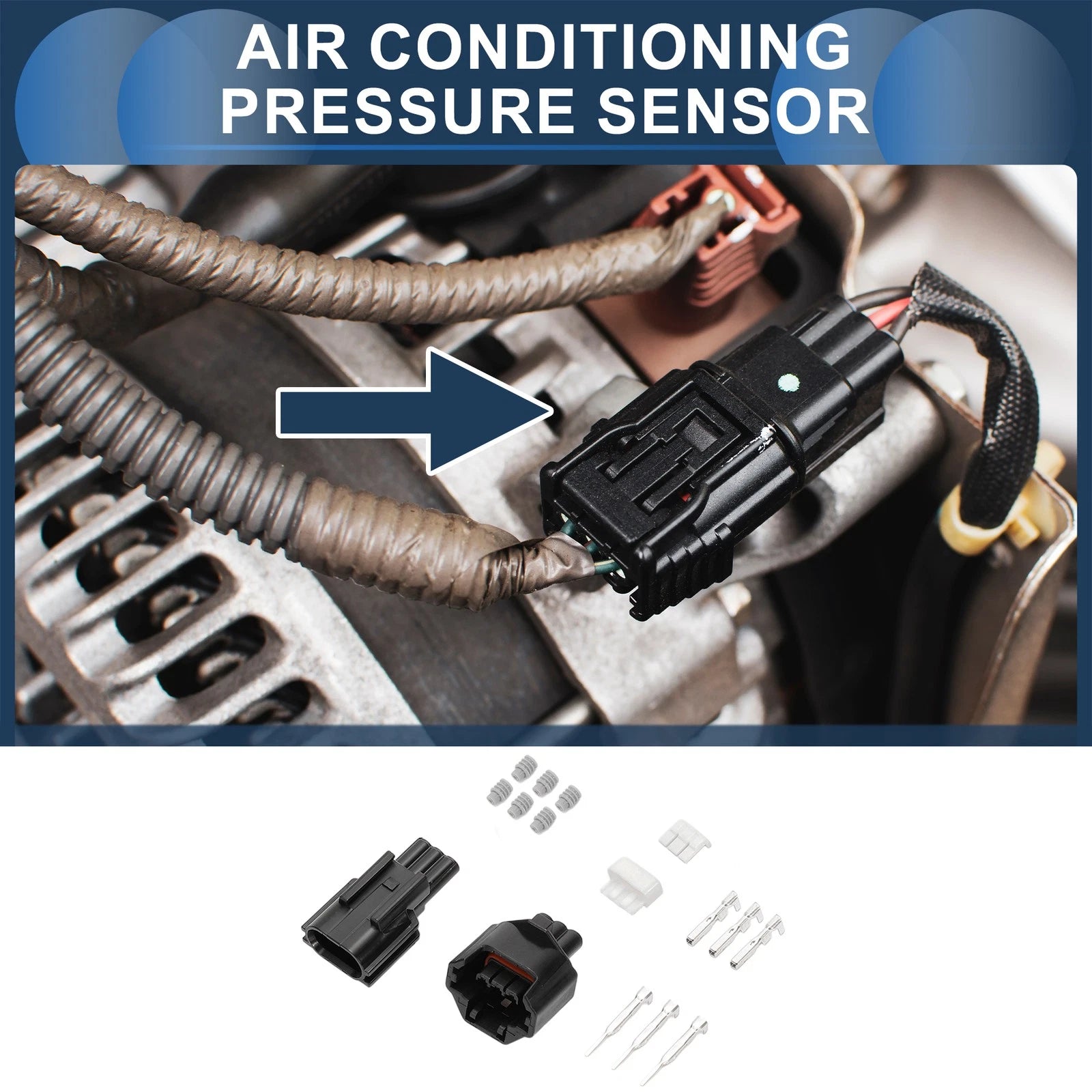3 Pin Air Conditioning Pressure Sensor for Nissan 