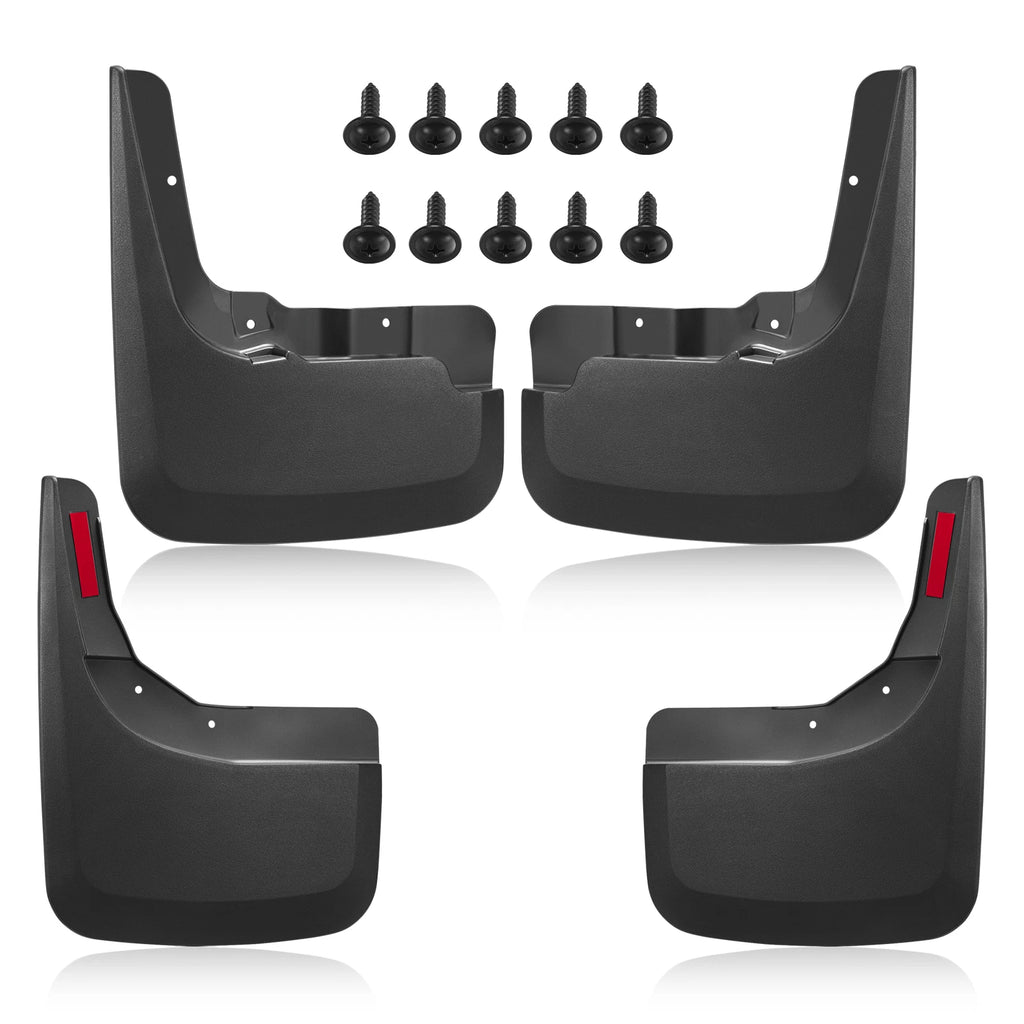 4x Mud Flaps Splash Guards Front Rear for Chevrolet Silverado 1500 (2019–2022)