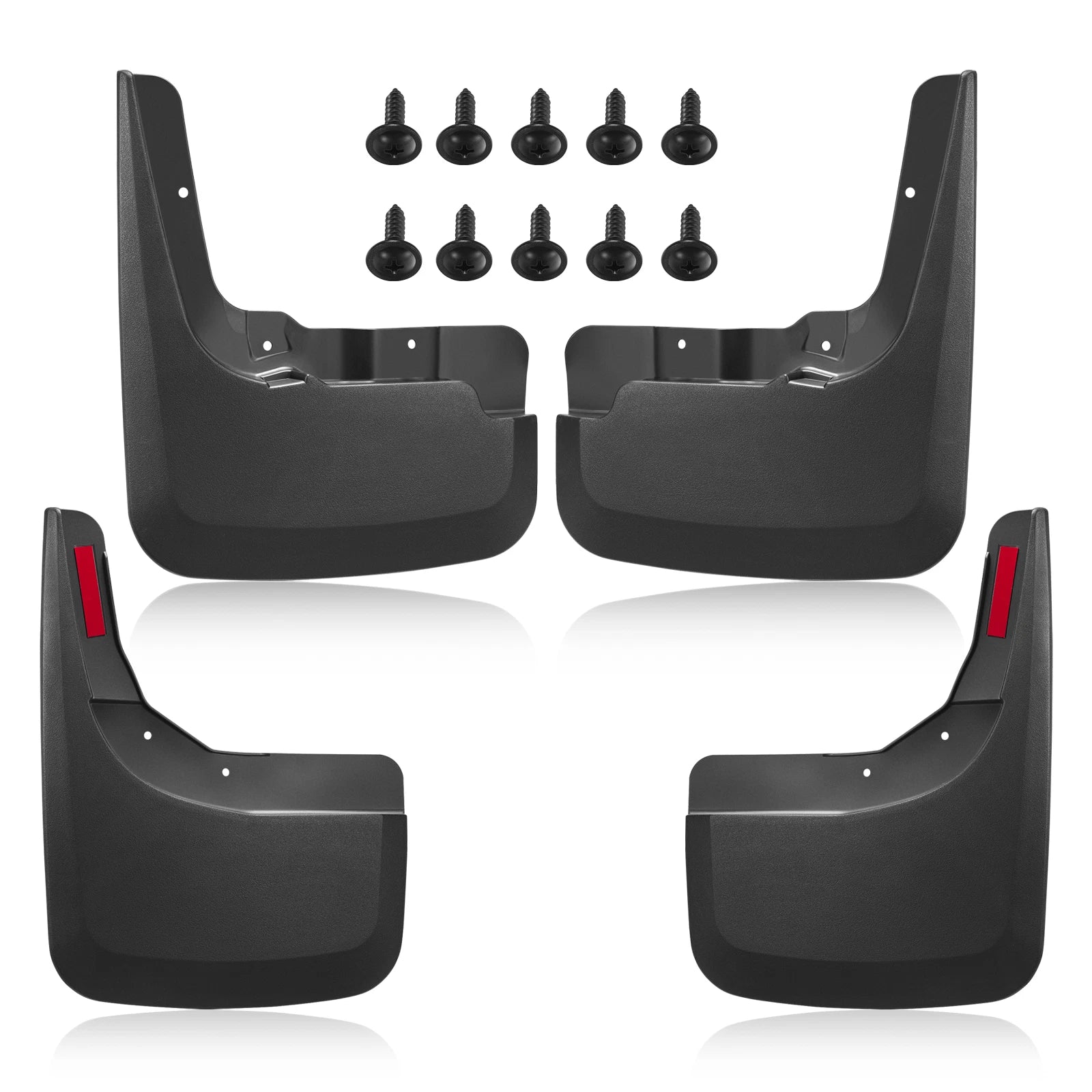 4x Mud Flaps Splash Guards Front Rear for Chevrolet Silverado 1500 (2019–2022)