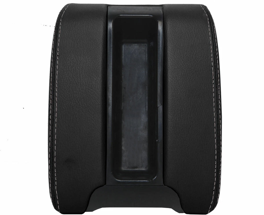 Leather Center Console Lid Armrest Cover for BMW E39 (1997–2003) Gray Stitch