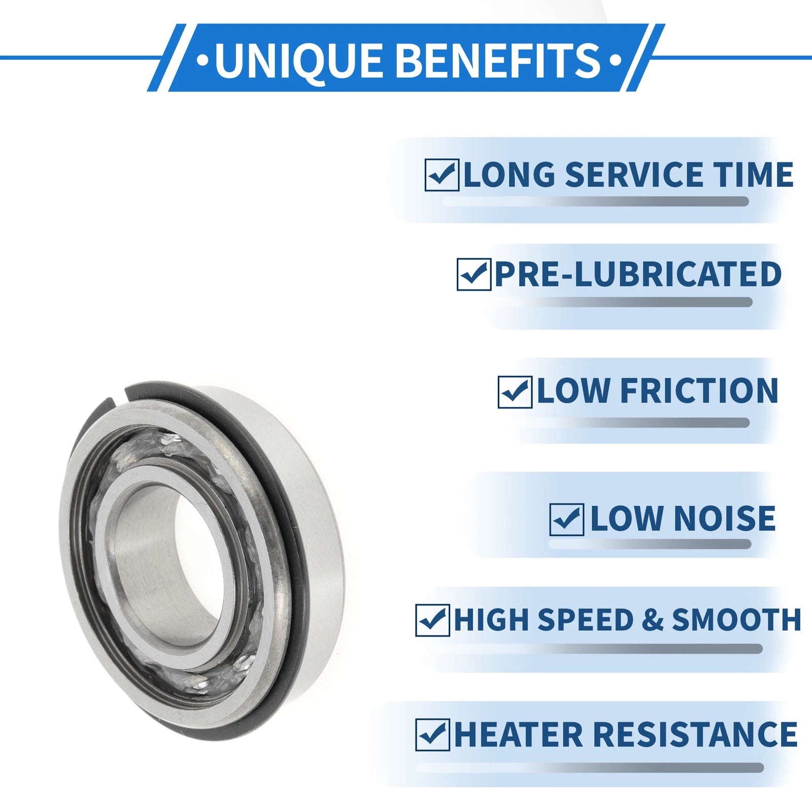 6003NR Deep Groove Ball Bearing for Scooter Skateboard Wheel (17x35x10mm)