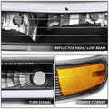 C-Shape LED DRL Headlights + Bumper Lamps for Silverado Suburban Tahoe (1999–2006)