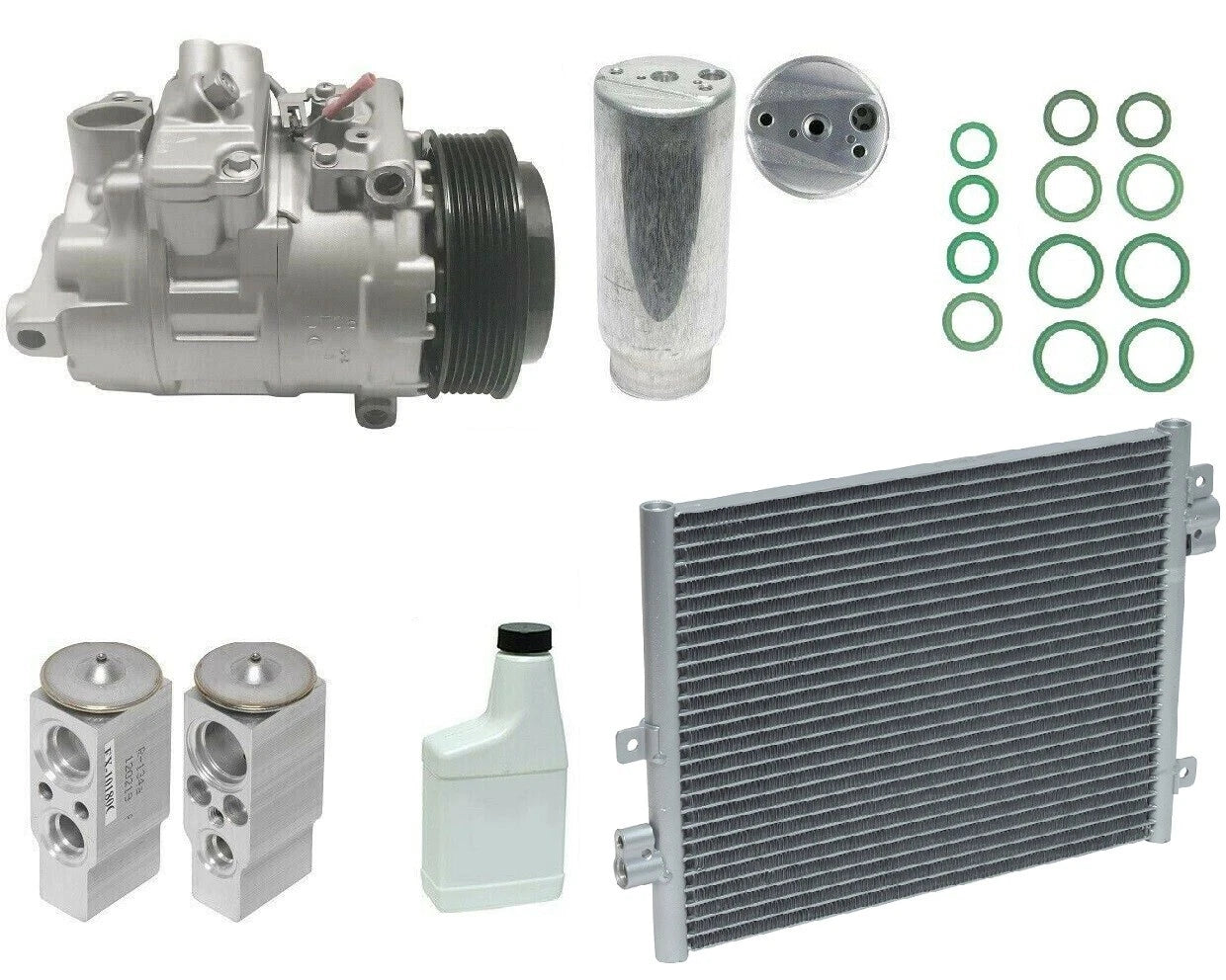 A/C Compressor Kit Replacement for Complete A/C System with Condenser (2005–2018)