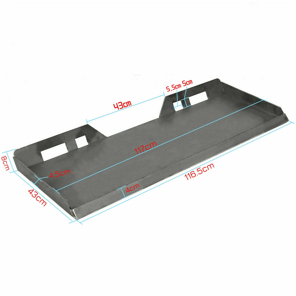 Skid Steer Mount Plate Adapter for Quick Tach Loader (1/4", 3/8", 1/2")