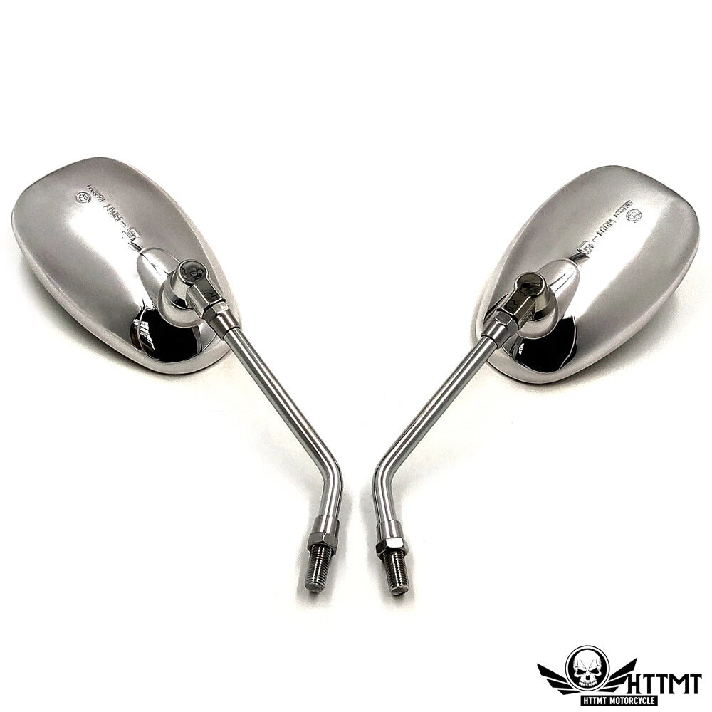 Motorcycle Racing Mirrors 10mm for Yamaha XVS400 XVS1100 XVS1300 XV1900 XV1700 (2000–2023)