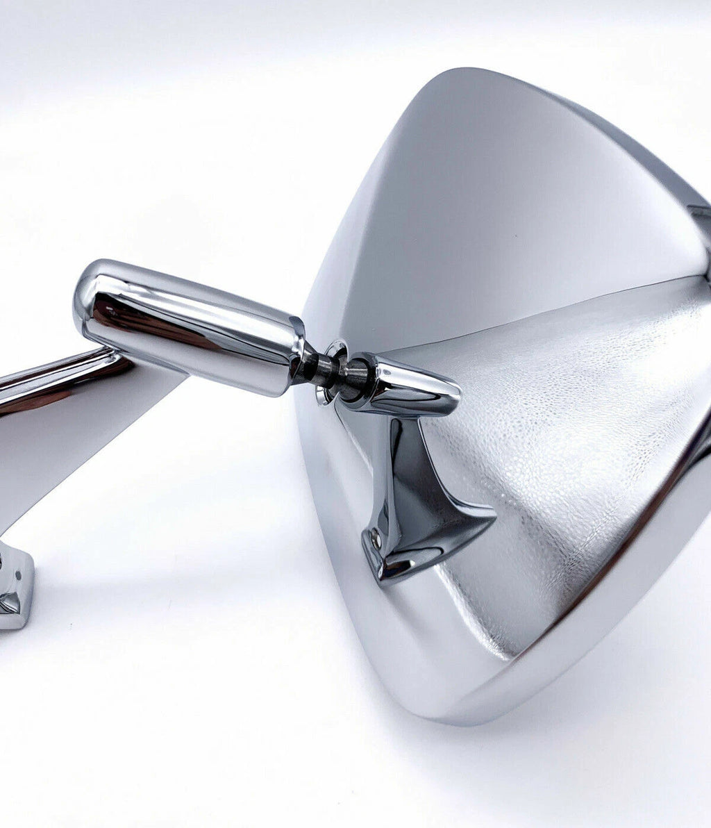 Outside Door Mirror Left with Ribbed Base for 1970–1972 Chevelle
