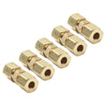 5-Pack / 3/16 OD / Brass Compression Fittings Connector for Brake Line-Unions