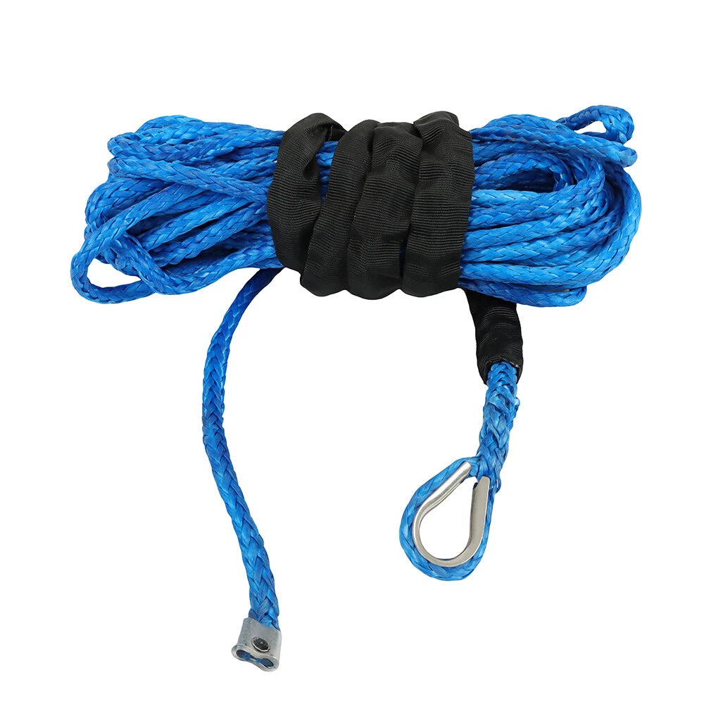 Synthetic Winch Rope Recovery Cable for ATV SUV (50', 12000LB)