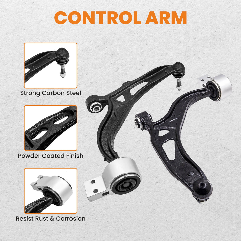 2X Front Lower Control Arms with Ball Joints for Ford Explorer (2011-2019)