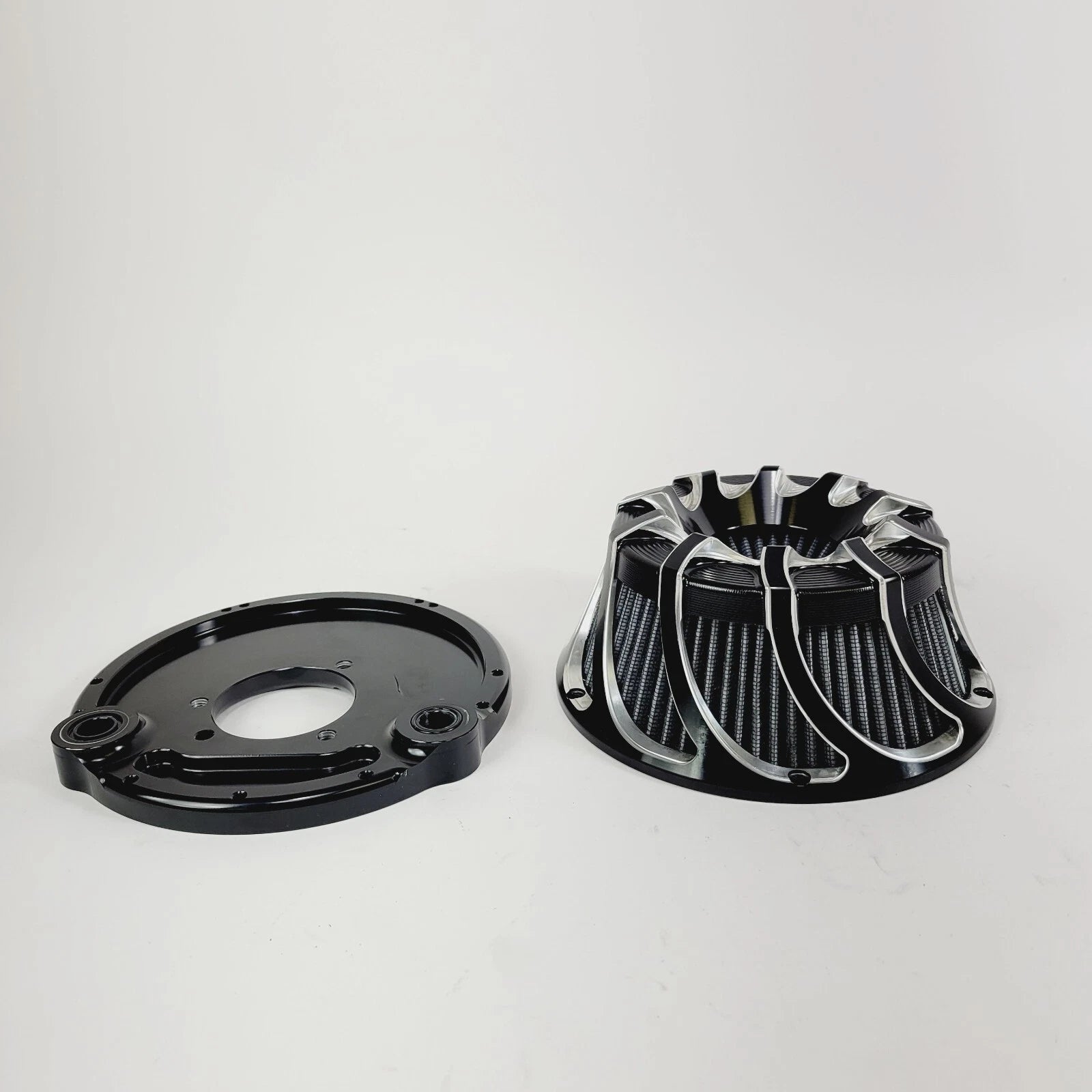 Spin Cut Air Cleaner Intake Filter for Harley Sportster XL 883 1200 (2004–2022) Black