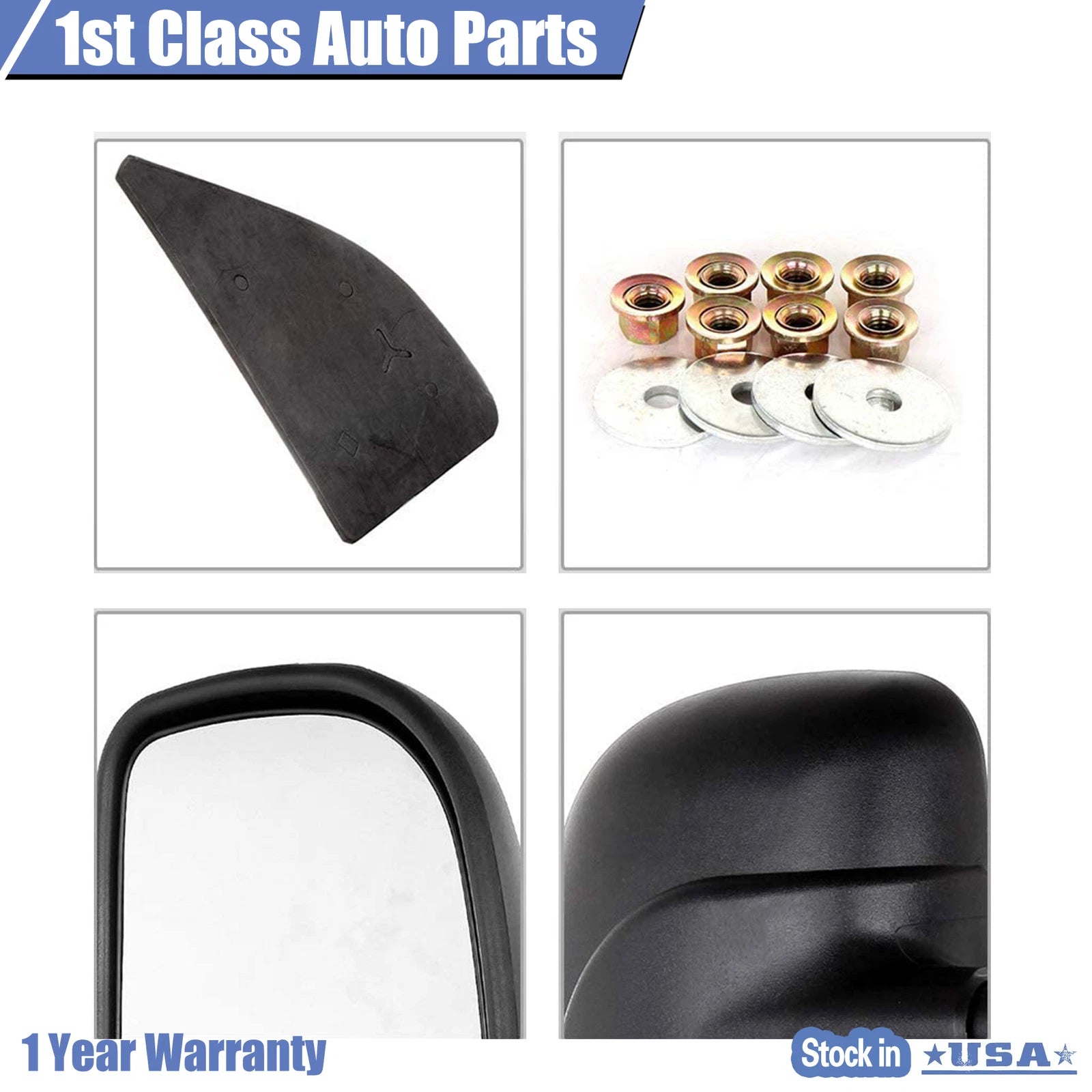 Pair Towing Mirrors for Ford F-250 F-350 F-450 Super Duty (1999–2007)