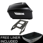 Matt Black Trunk Mount Rack for Harley Touring Road Glide (2014–2025)