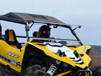 SuperATV Heavy Duty Scratch Resistant Flip Windshield for Yamaha YXZ (2016–2018)
