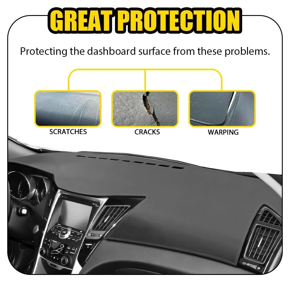 Leather Anti-Slip Pad Dashboard Cover Mat for Hyundai Sonata (2011–2014)