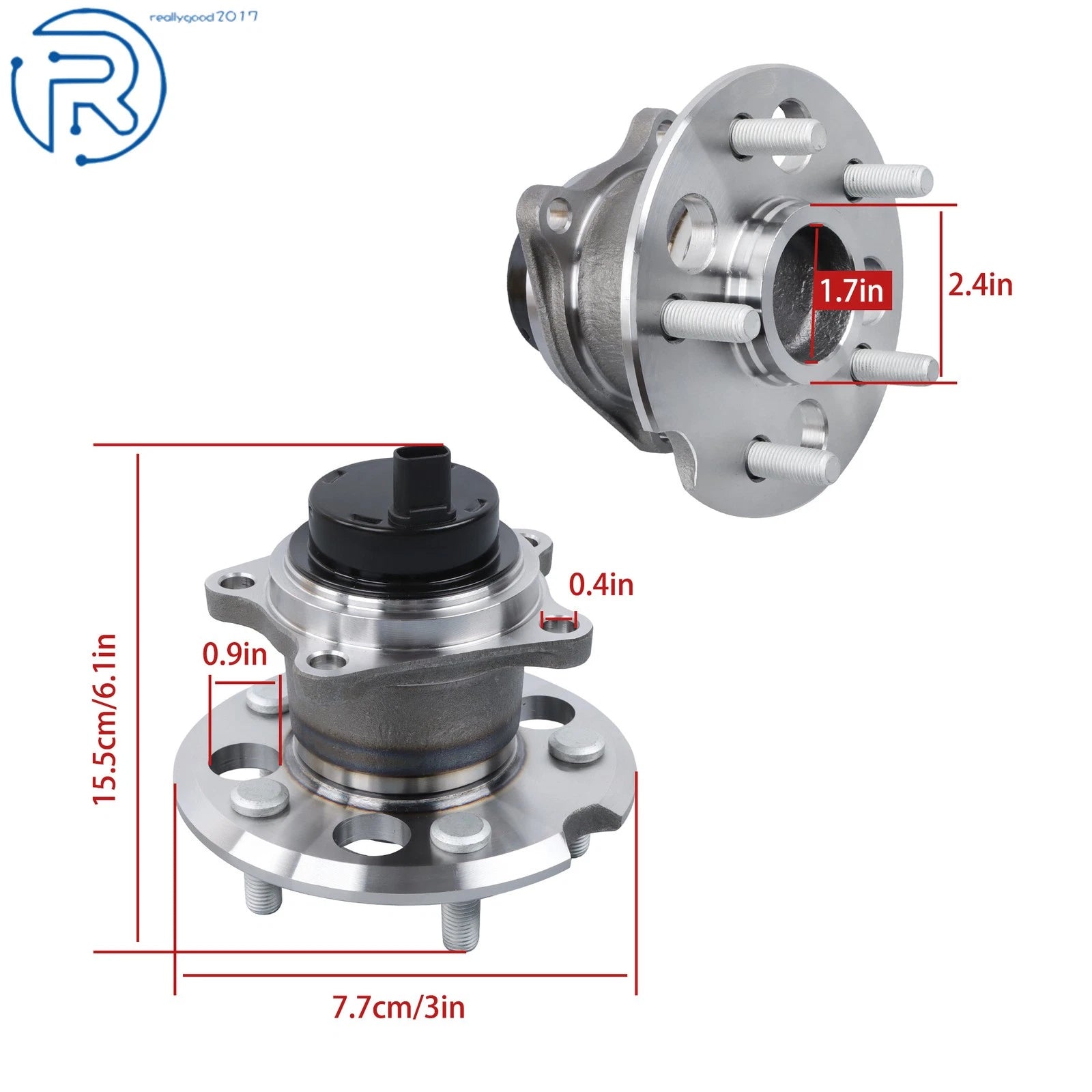 Pair Rear Wheel Hub Bearings for Toyota Sienna (2004-2010)