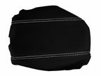 Console Lid Armrest Cover for Acura TSX (2009–2014) Carbon Fiber White Stitch