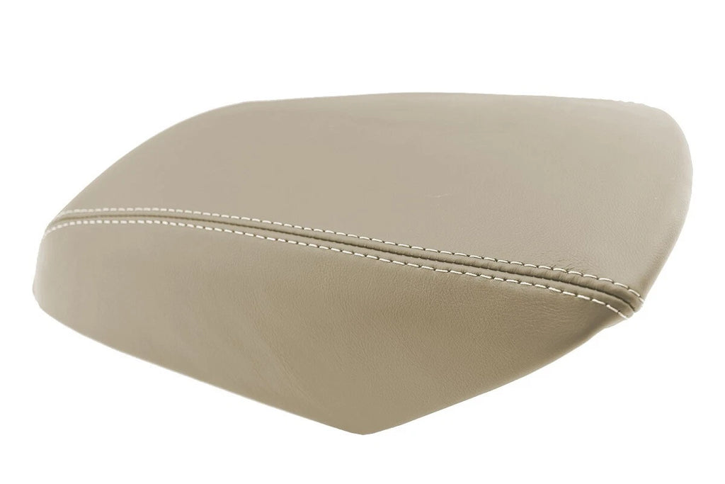 Leather Console Lid Armrest Cover for Ford Explorer (2011–2019) Beige