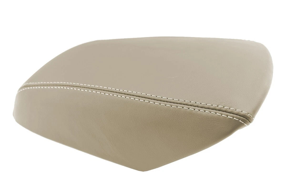 Leather Console Lid Armrest Cover for Ford Explorer (2011–2019) Beige