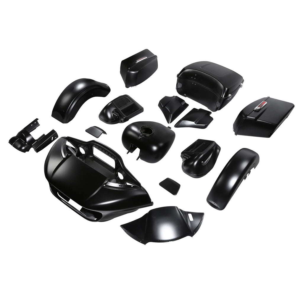 Fairings Body Kit for Harley Touring Road Glide FLTR (2015–2023) Black Denim