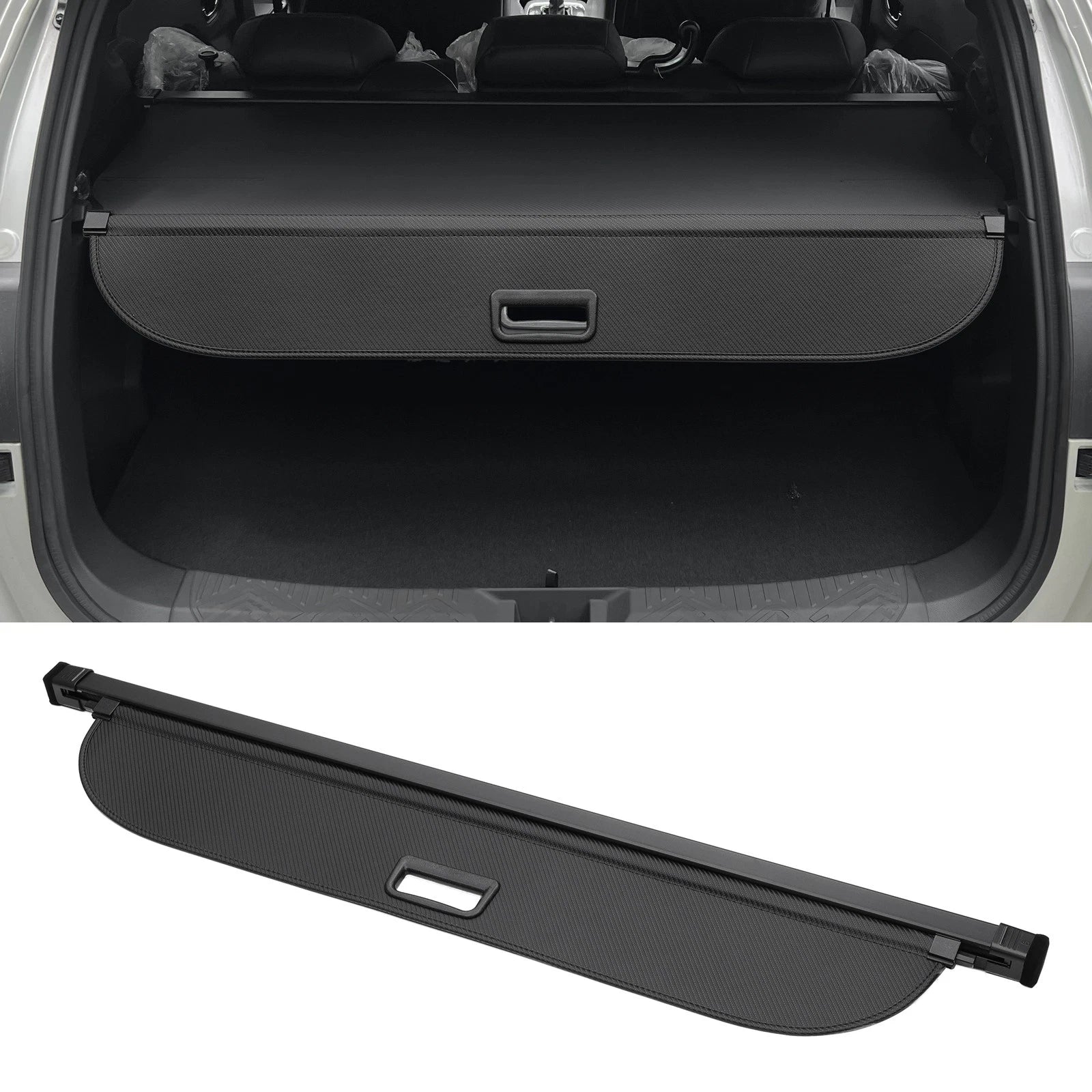 Retractable Cargo Cover for Subaru Crosstrek (2024) - Black Carbon Fiber