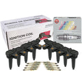 Set of 8 Ignition Coils & NGK Laser Iridium Spark Plugs for Lexus Toyota V8