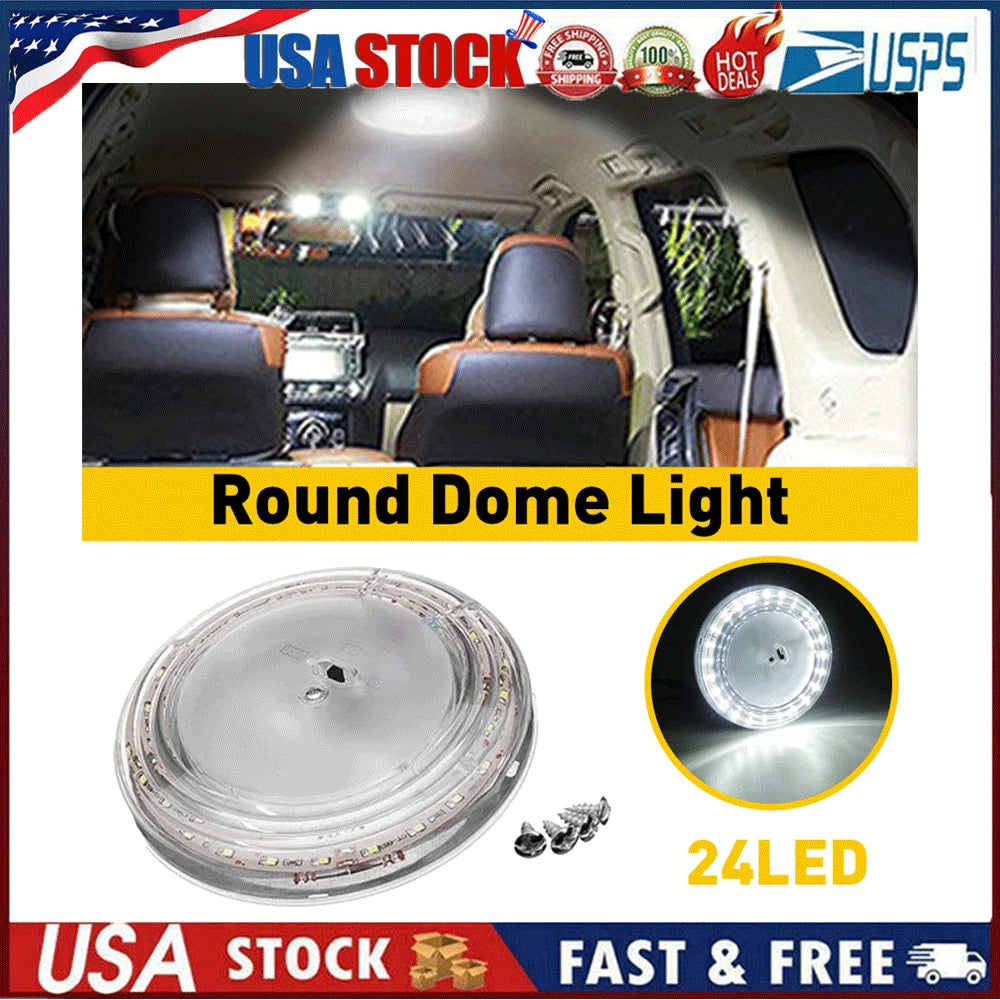 LED Ceiling Light Fixture for RV Camper Trailer (12V)
