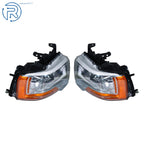 Set of 2 Halogen Chrome Headlights for Ford Expedition (2015–2017)