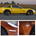 Set of 4 Smoke LED Side Marker Lights for Chevy Corvette C6 (2005–2013)