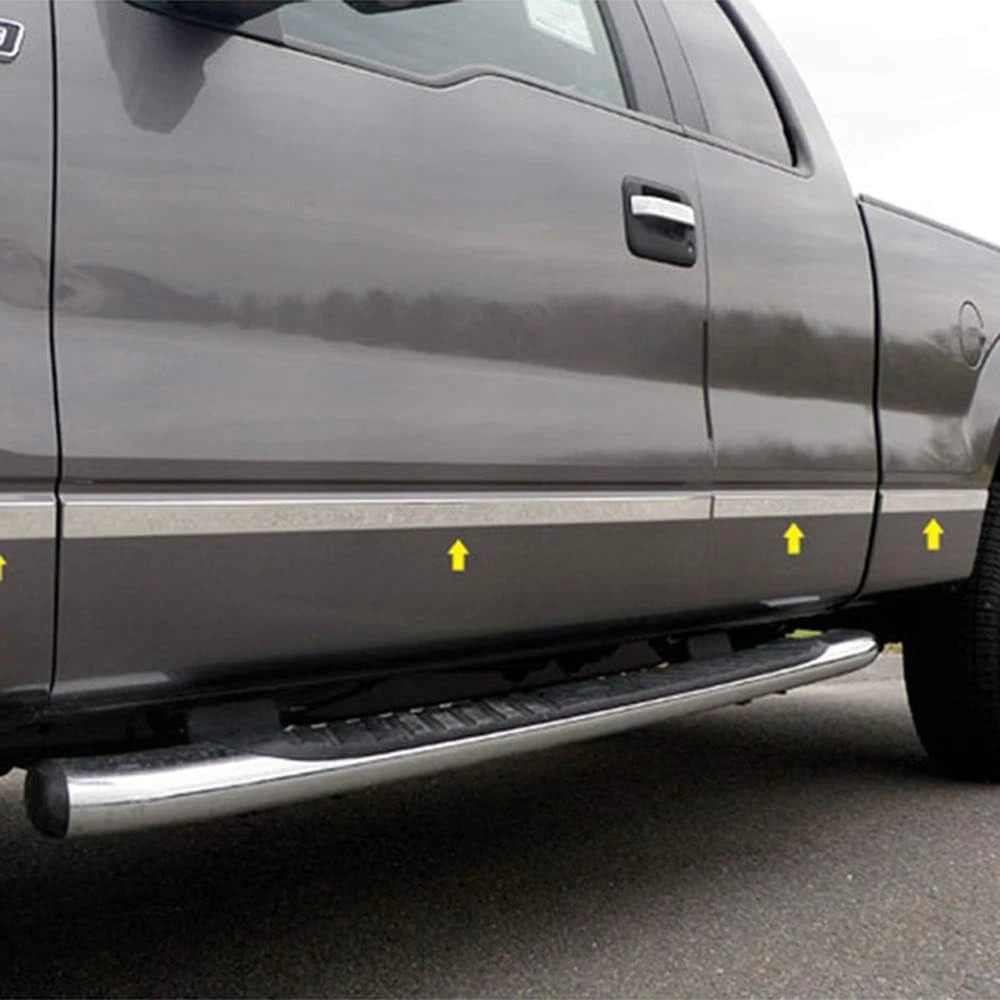 Luxury FX SS Molding Inserts Replacement for 2004-2008 Ford F-150 Super Cab (6.5)