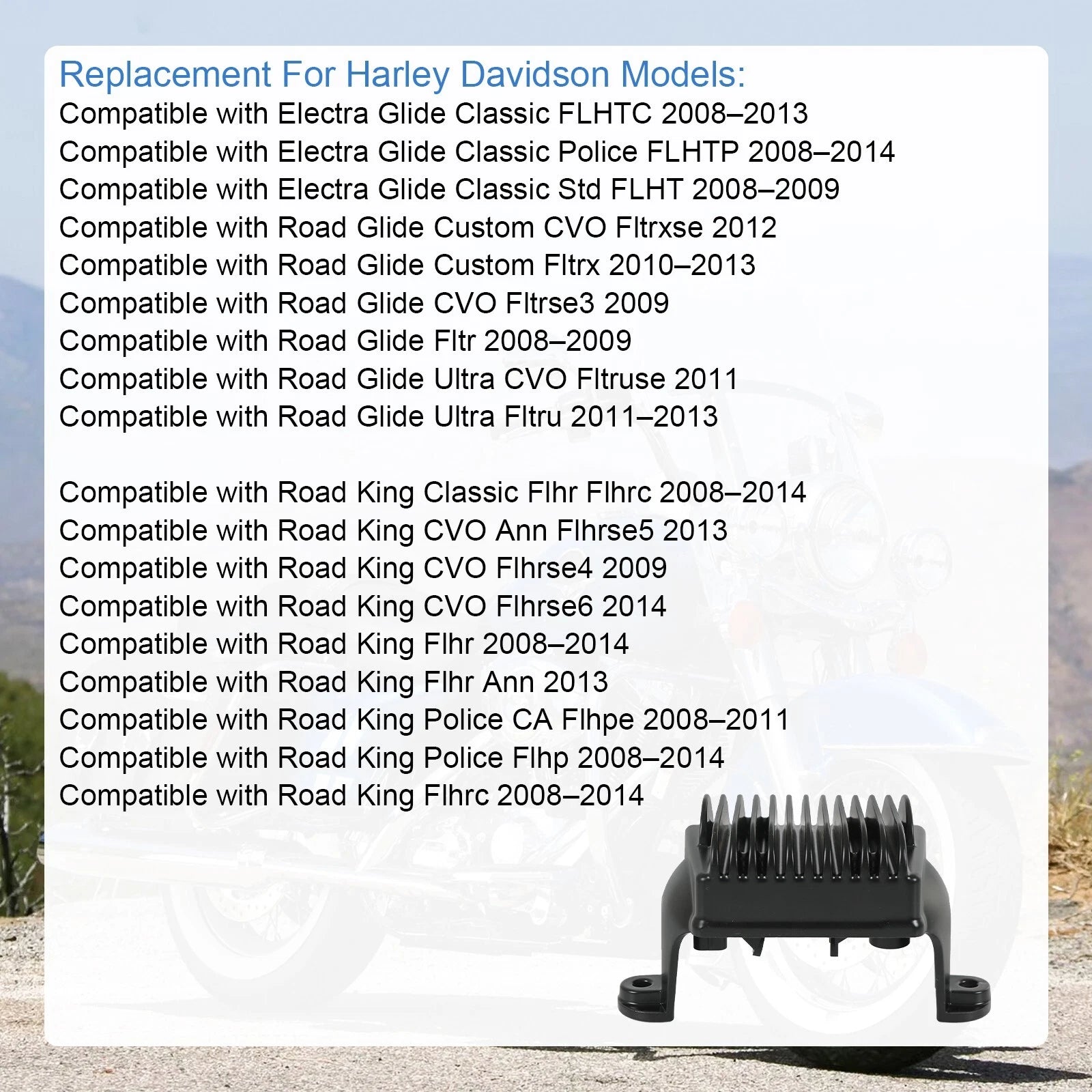 Voltage Regulator Rectifier for Harley Davidson Touring (2009-2015)