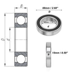 Deep Groove Ball Bearing 6008DDU for Scooter Skateboard Wheel (P0 40x68x15mm)