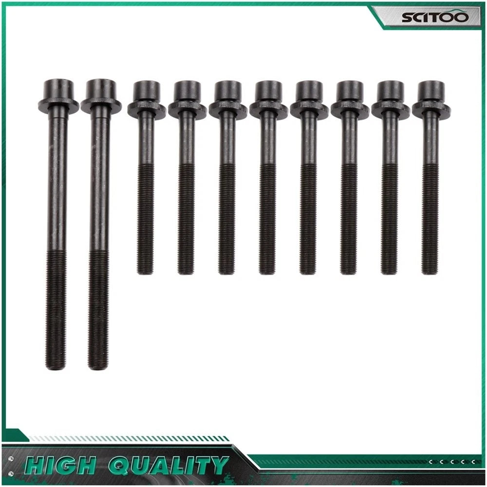 Head Bolts for Hyundai Elantra Tiburon Tucson, Kia Spectra 1.8L 2.0L (1996–2012)