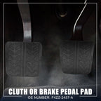 1 Pair Clutch or Brake Pedal Pad for Ford Mustang (1994–2004) F4ZZ-2457-A