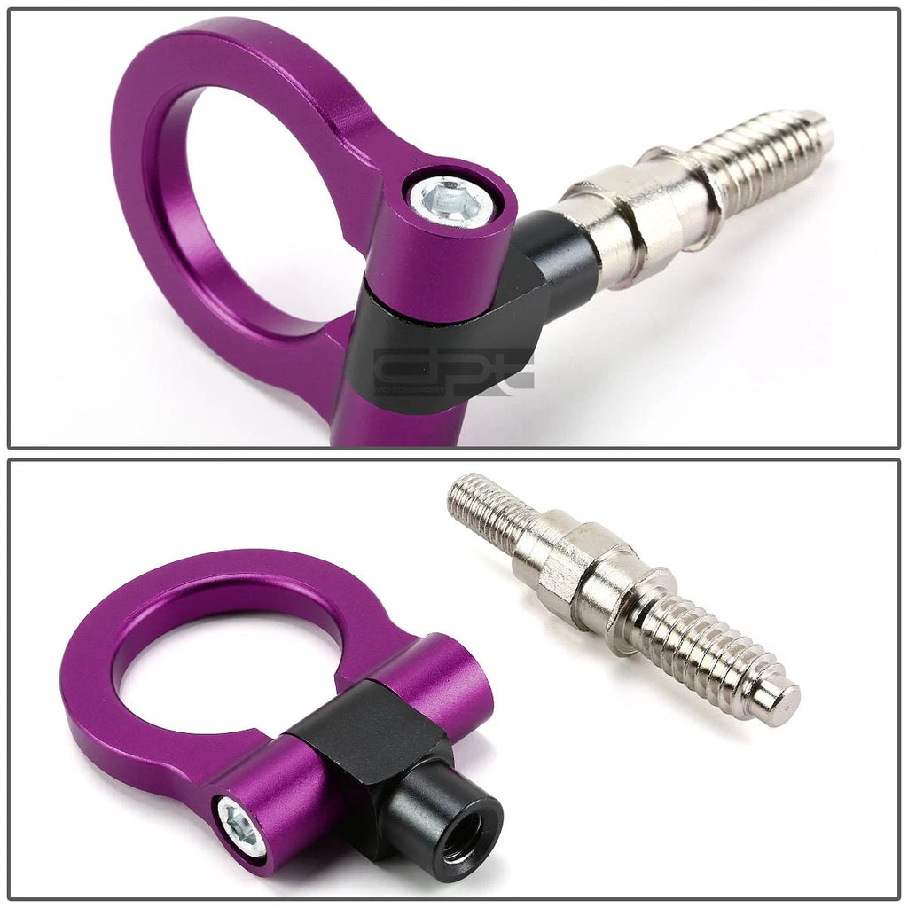 1.88" Aluminum Purple Racing Towing Hook Kit for European Cars