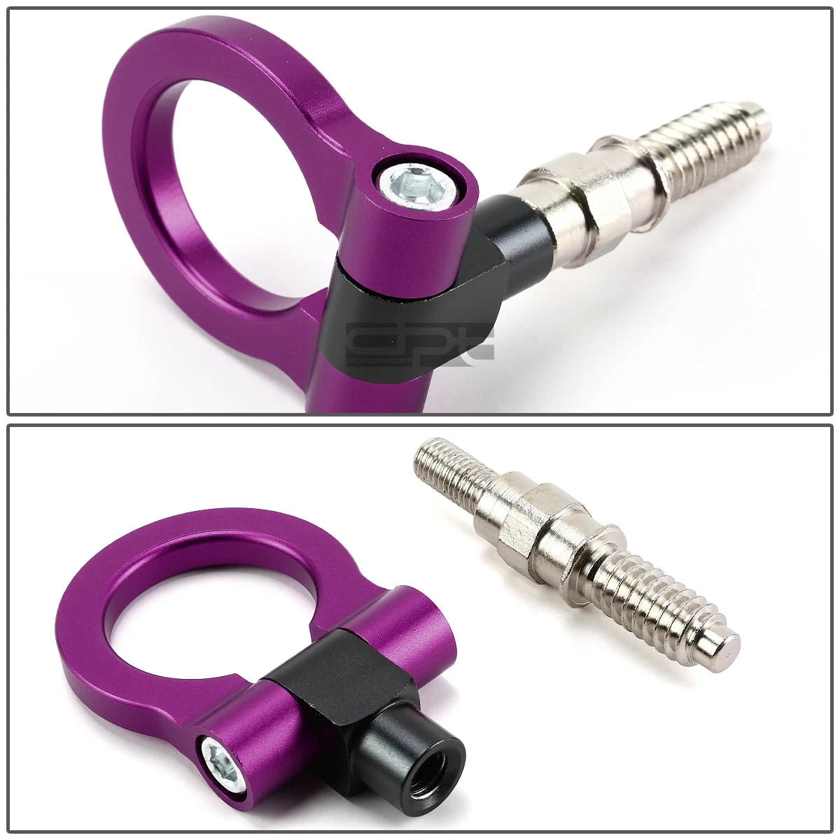 1.88" Aluminum Purple Racing Towing Hook Kit for European Cars