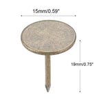 100pcs Upholstery Nails Flat Head Push Pins Studs for Vintage Projects