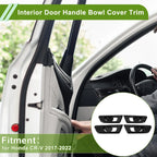 Interior Door Handle Bowl Cover Trim for Honda CR-V (2017-2022) - 4 Pcs