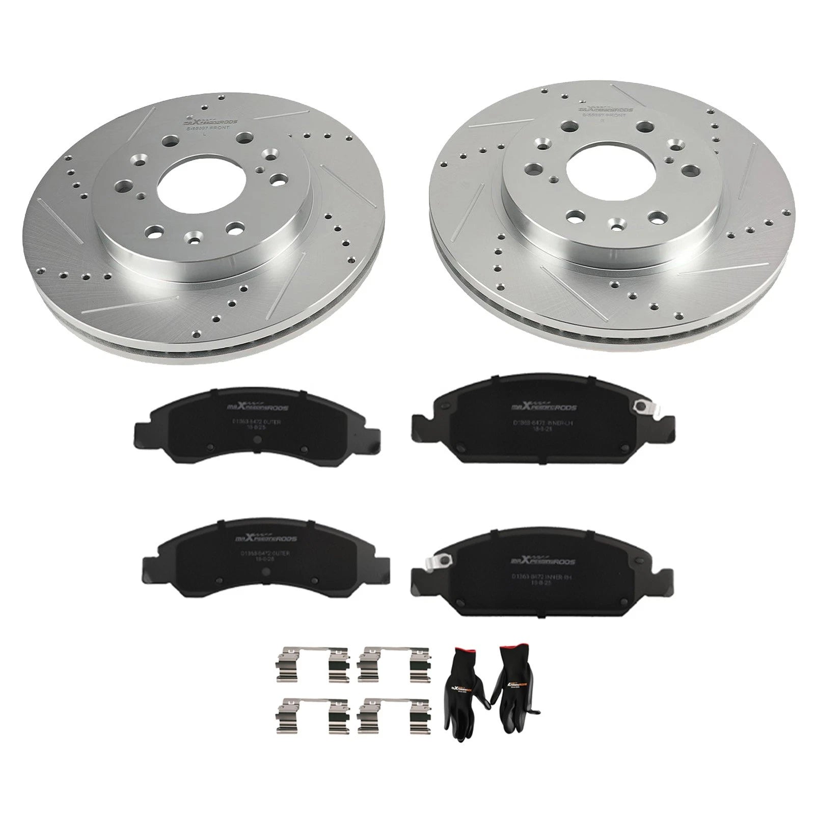 Front Brake Rotors and Pads Kit for Chevrolet Silverado 1500 (2005–2018)