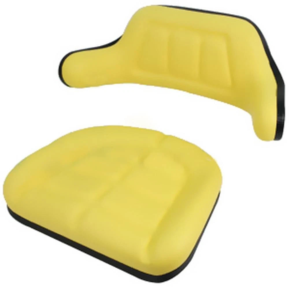 Set of 2 Yellow Wrap Around Seat Cushions for John Deere