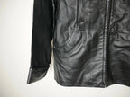 Genuine Leather Jacket for Women - Large Black Zip Up