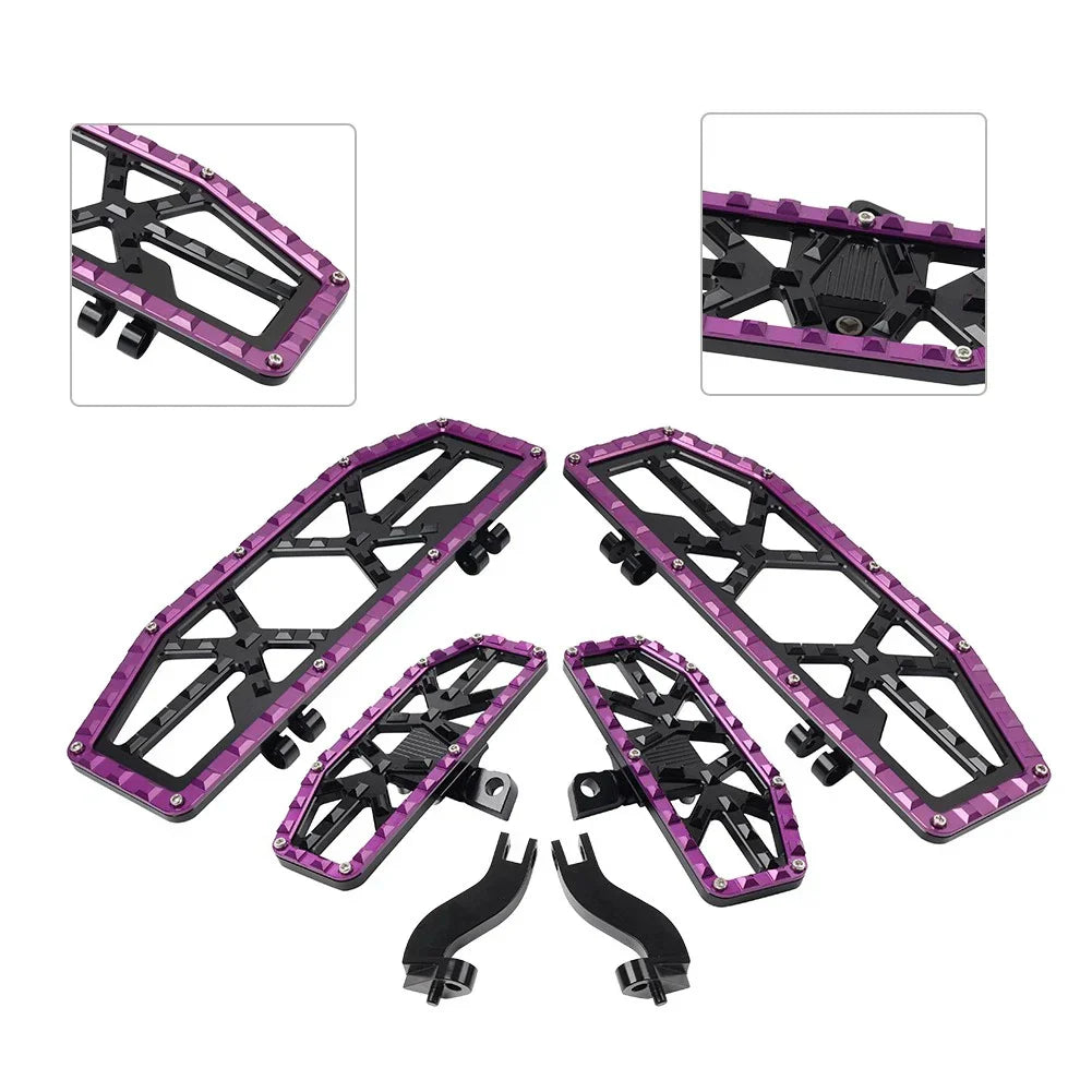 Front Floorboard & Rear Foot Pegs with Mounts for Harley Touring (1993-2023)