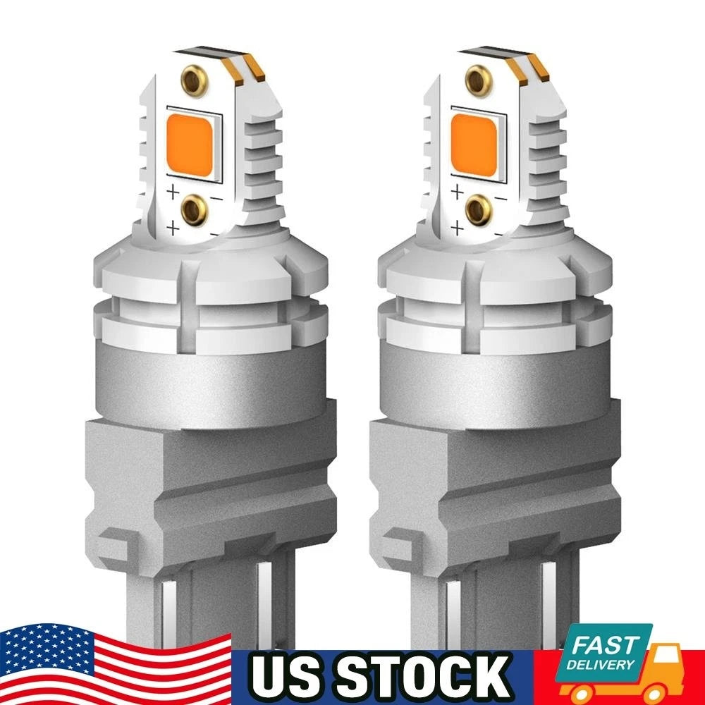 2X 3157 LED Bulb Anti Hyperflash Amber Turn Signal Light for Impala (2000–2013)