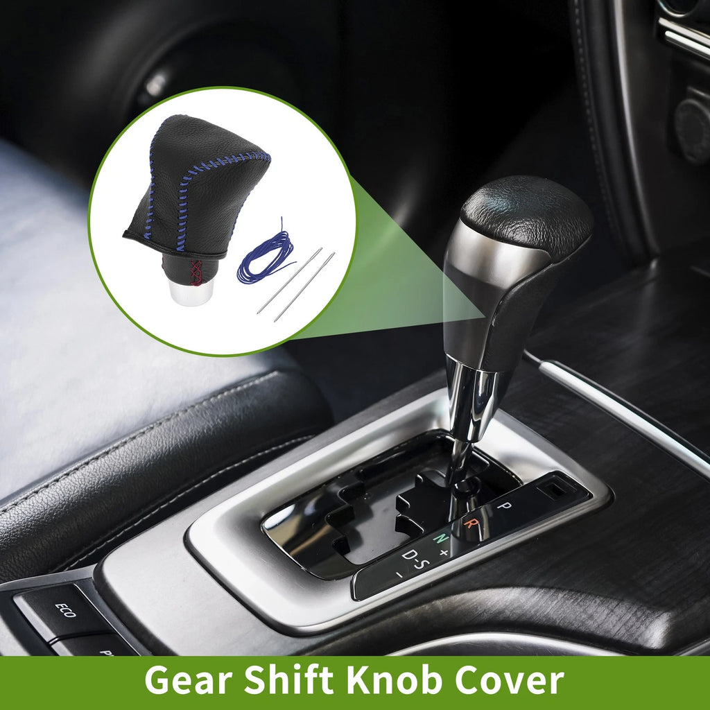 1 Pc Gear Shift Knob Cover for Lexus ES300h (2018–2023) Pebbled Black Blue